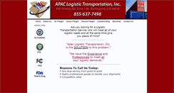 Desktop Screenshot of apaclogistic.com